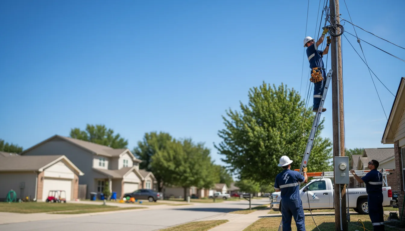 Residential electrician providing installation services in Rebuck, PA